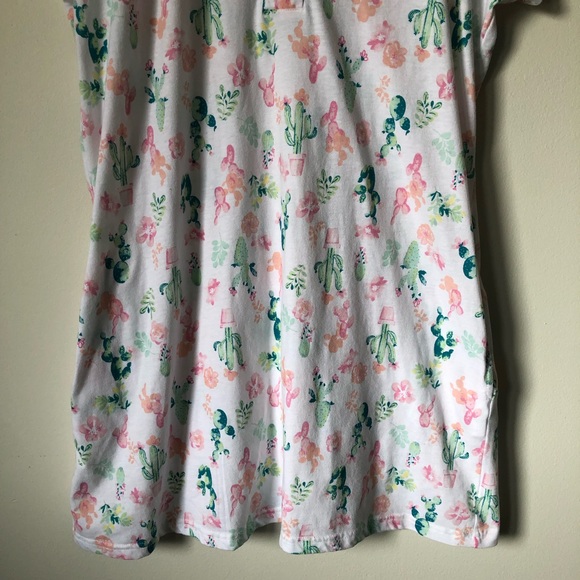 Laura Ashley cactus print nightshirt - size Large - Picture 5 of 16
